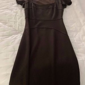 Classic brown wool dress
